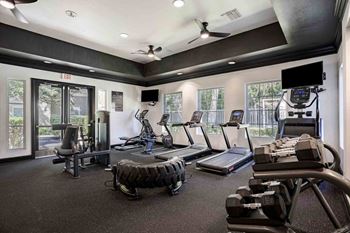 24-Hour fitness center and yoga studio